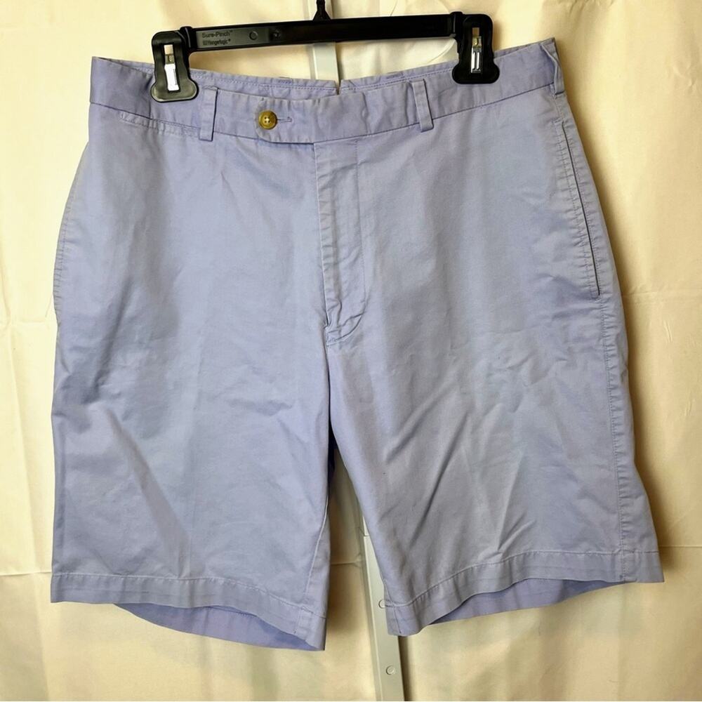 Peter Millar Crown Sport Twill Shorts Men’s sz 32 Blue Cotton Golf 9” Inseam
